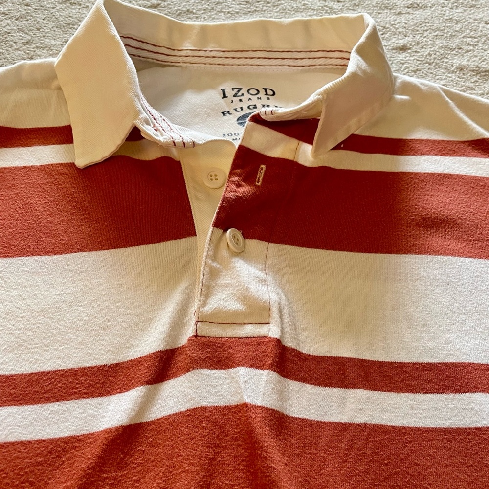 Izod rugby shirt (medium) - good condition.